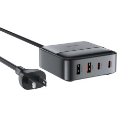 Acefast Z6 PD65W GaN Charging Station (2 x USB-C + 2 x USB-A) with US Tip - Black