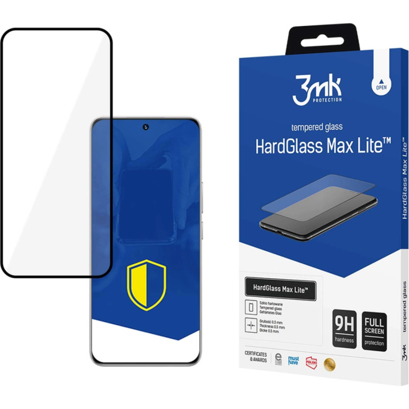 3Mk Protection Tempered glass 3mk HardGlass Max Lite Black for Honor 200