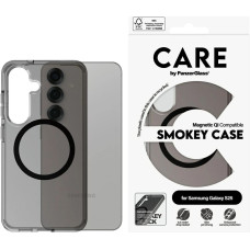 Panzerglass CARE by PanzerGlass Flagship Urban Combat Black QI Case for Samsung Galaxy S25 - Semi-transparent Smoke