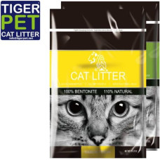 Tiger Pet Lemon Scent 10 l - cementējoši pakaiši kaķu tualetei