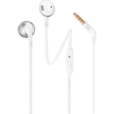 JBL T205 Wired In-Ear Headphones Mini Jack 3.5mm - White