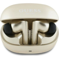 Guess Bluetooth headphones GUTWST88MCTGD TWS + docking station gold/gold Capsule Printed Logo