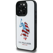 U.s. Polo Assn. US Polo USHCP15XPUSH iPhone 15 Pro Max 6.7" white/white Leather Big DH American Flag