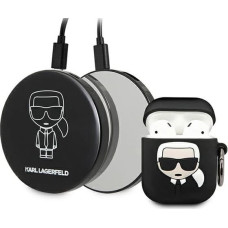 Karl Lagerfeld Ikonik Case for AirPods + Powerbank - Black