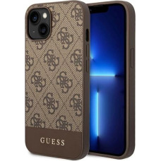 Guess 4G Stripe Collection Case for iPhone 14 Plus / 15 Plus 6.7" - Brown