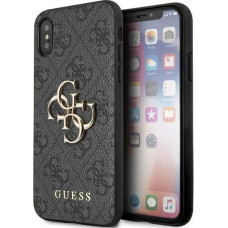 Guess 4G Big Metal Logo iPhone X/XS Case - Gray