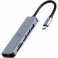 Gembird Dokstacija Gembird USB Type-C 6-in-1 Grey