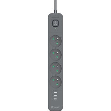 Tracer 47027 Power Line+ 1.5m (4 outlets +3x USB A, 5V 2,4A)