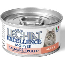 Lechat Excelence Mousse ADULT Salmon and Chicken 85 g - konservi kaķiem