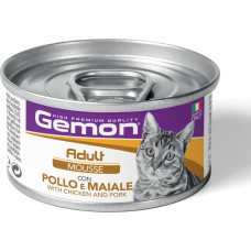 Gemon Cat mousse Sterilised with tuna and pork 85 g - konservi kaķiem