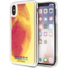 Guess GUHCPXGLCPI iPhone X/Xs różowy /pink hard case California Glow in the dark