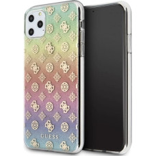 Guess GUHCN65PEOML iPhone 11 Pro Max multicolor hard case Iridescent 4G Peony