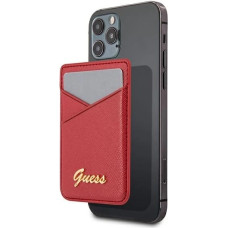 Guess Wallet Card Slot GUWMSSASLRE MagSafe Saffiano red/red