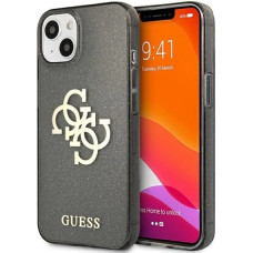 Guess GUHCP13SPCUGL4GBK iPhone 13 mini 5.4" black/black hard case Glitter 4G Big Logo