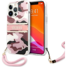 Guess GUHCP13XKCABPI iPhone 13 Pro Max 6.7" pink/pink hardcase Camo Strap Collection