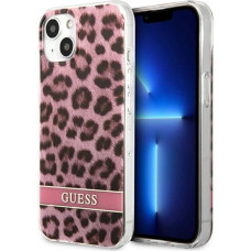 Guess GUHCP13SHSLEOP iPhone 13 mini 5.4" pink/pink hardcase Leopard