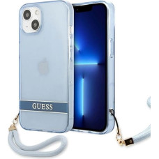 Guess GUHCP13SHTSGSB iPhone 13 mini 5,4 "blue / blue hardcase Translucent Stap