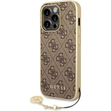 Guess GUHCP14LGF4GBR iPhone 14 Pro 6.1 "brown / brown hardcase 4G Charms Collection