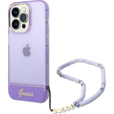 Guess GUHCP14XHGCOHU iPhone 14 Pro Max 6.7" purple/purple hardcase Translucent Pearl Strap