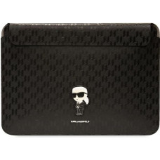 Karl Lagerfeld Saffiano Monogram Ikonik case for a 16" laptop - black