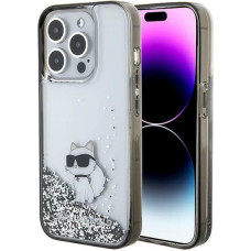 Karl Lagerfeld Liquid Glitter Choupette case for iPhone 15 Pro Max - transparent