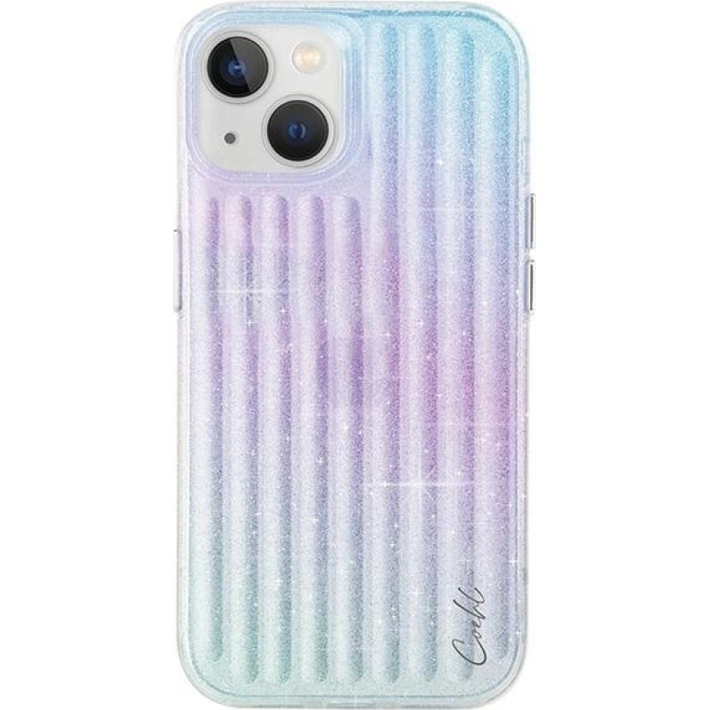 Uniq Coehl Linear case for iPhone 15 - pink and blue