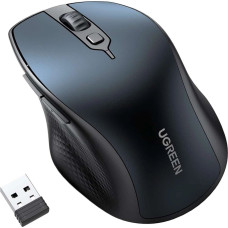 Ugreen MU101 ergonomic wireless mouse Bluetooth 2.4 GHz - blue