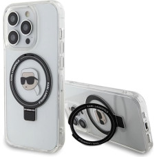 Karl Lagerfeld KLHMP15LHMRSKHH iPhone 15 Pro 6.1" white/white hardcase Ring Stand Karl Head MagSafe