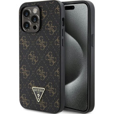 Guess 4G Triangle Metal Logo case for iPhone 14 Pro Max - black