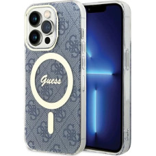 Guess IML 4G MagSafe case for iPhone 15 Pro - blue