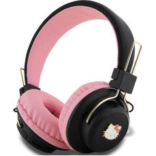 Hello Kitty Metal Logo Bluetooth on-ear headphones - pink