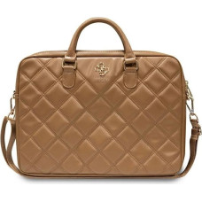 Guess Quilted 4G bag for a 16" laptop - brown