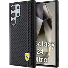 Ferrari Carbon Printed Line case for Samsung Galaxy S24 Ultra - black