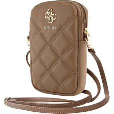 Guess Zip Quilted 4G bag - brown