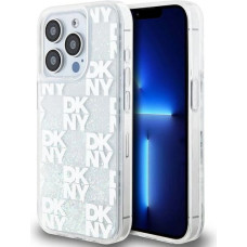 Dkny Liquid Glitter Multilogo case for iPhone 15 Pro - white