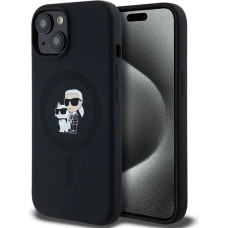 Karl Lagerfeld Silicone Karl&Choupette MagSafe case for iPhone 15 / 14 / 13 - black