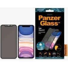 Panzerglass E2E Super+ privacy tempered glass for iPhone XR / 11 - with black frame