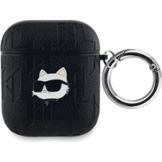 Karl Lagerfeld Monogram Choupette Head case for AirPods 1 / 2 - black