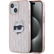 Karl Lagerfeld IML Choupette Head & Monogram case for iPhone 13 - pink