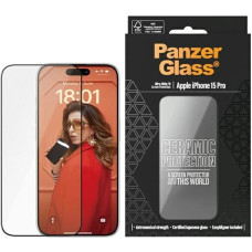 Panzerglass Ceramic Protection ceramic glass for iPhone 15 Pro with positioner