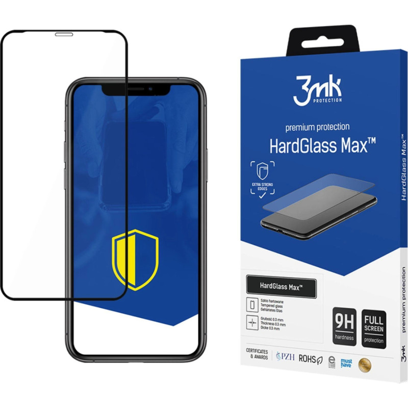 3Mk Protection 9H 3mk HardGlass Max™ glass for iPhone Xr / 11