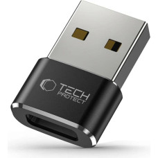 Tech-Protect UltraBoost USB-A (Male) / USB-C (Female) Adapter - Black