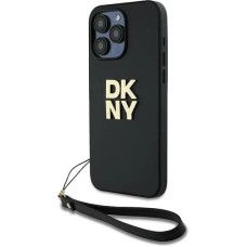 Dkny Wrist Strap Stock Logo case for iPhone 15 Pro Max - black