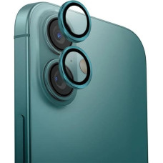 Uniq Optix Aluminum Camera Lens Protector with Applicator for iPhone 16 / iPhone 16 Plus - Green