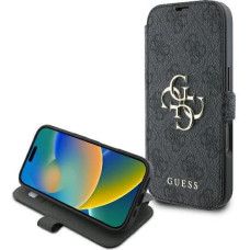 Guess 4G Metal Logo iPhone 16 Pro Max Case - Black