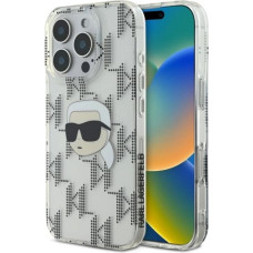 Karl Lagerfeld IML Karl Head Electroplated iPhone 16 Pro Case - Clear