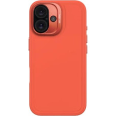 Decoded AntiMicrobial Silicone Stacks Backcover with MagSafe for iPhone 16 - Orange