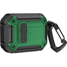 Hurtel Airpods 4 Armor Case with Carabiner - Green