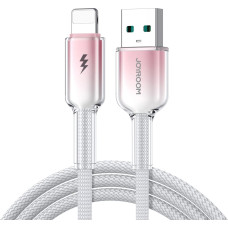 Joyroom S-A42 Crystal-Clear Series 3A USB-A - Lightning cable 1.2m - white