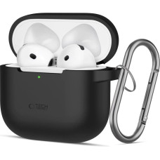 Tech-Protect Silicone Hook Case for AirPods 4 - Black